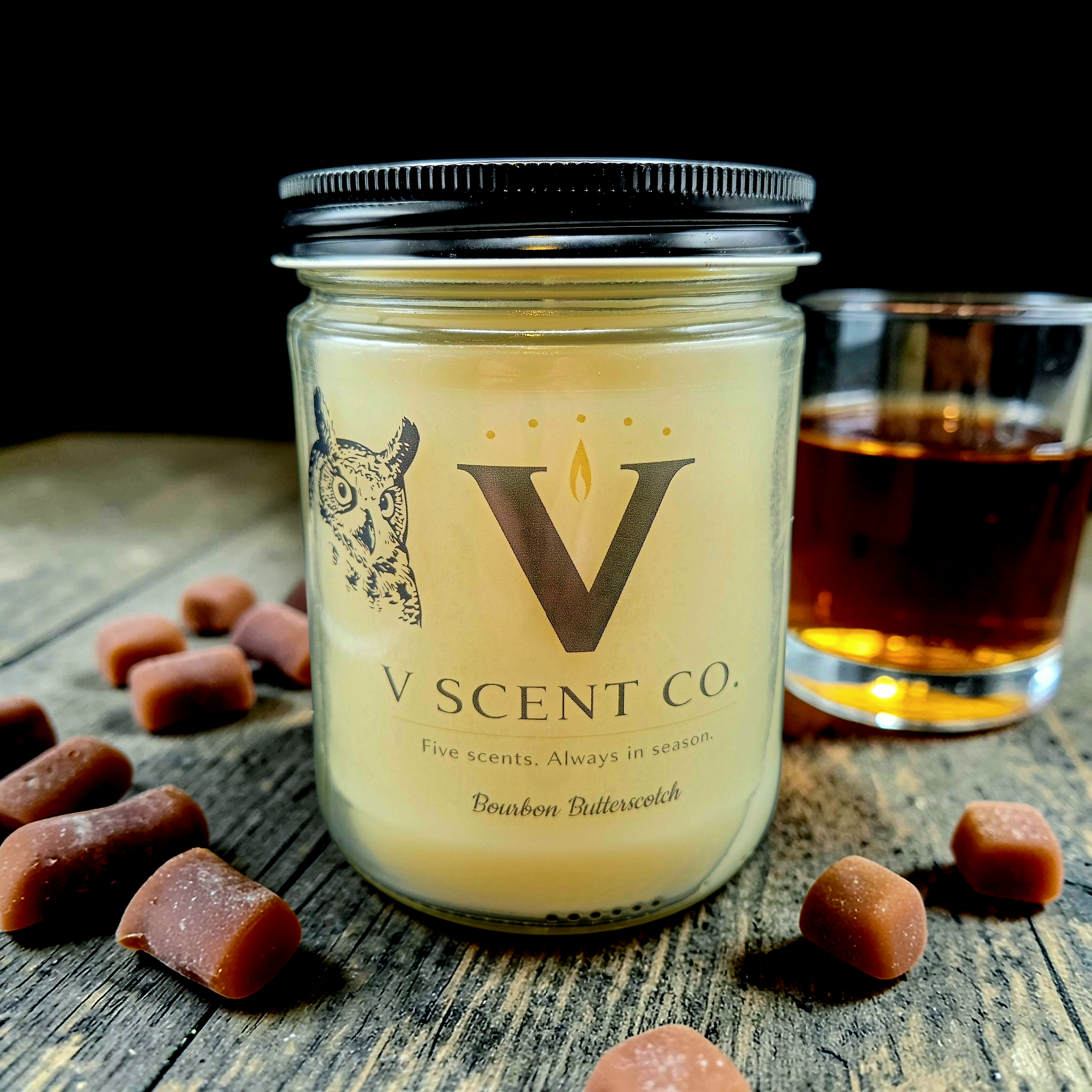 Bourbon Butterscotch Candle, 16 oz