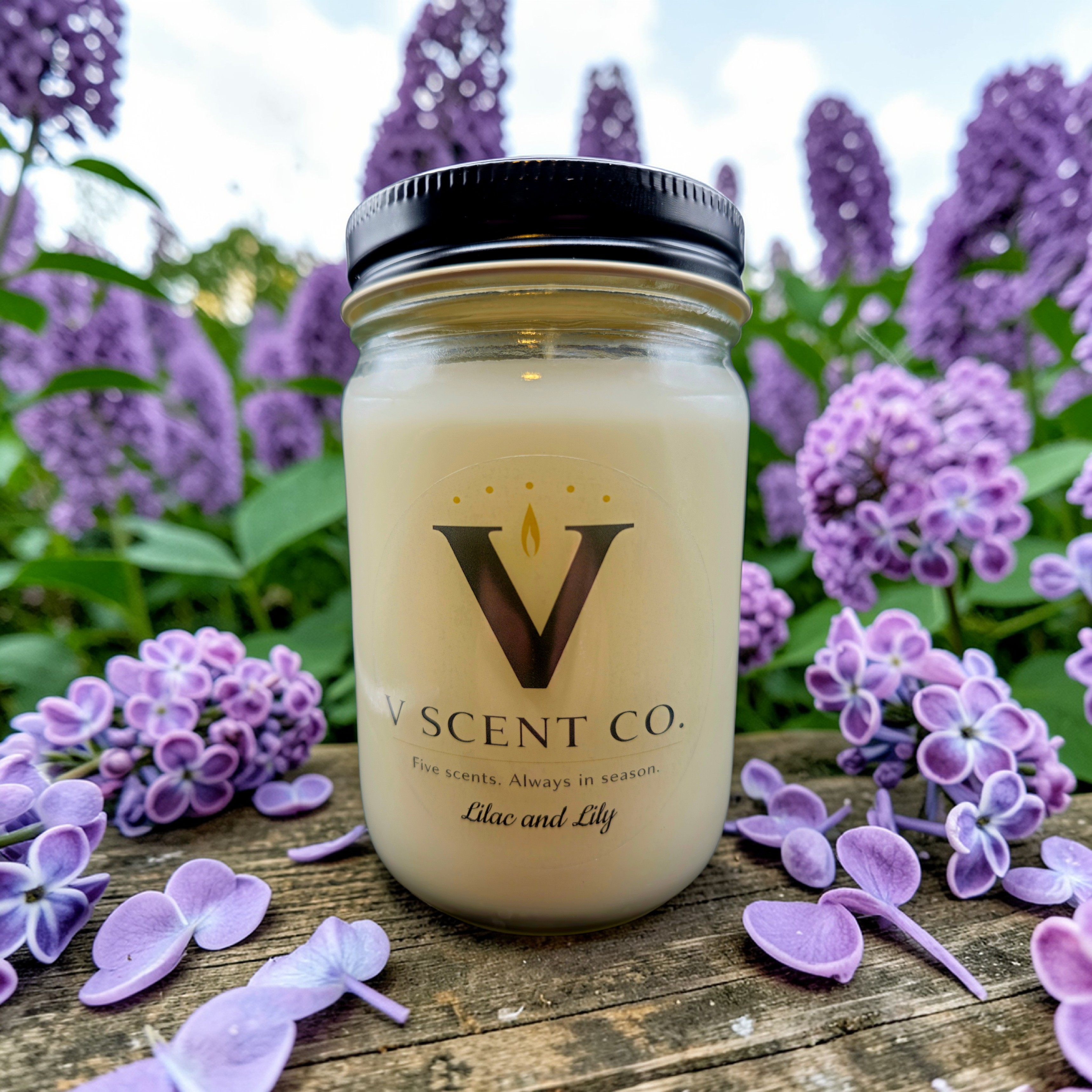 Lilac and Lily Candle, 12 oz